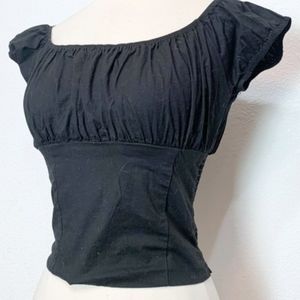 Pink Sarah Pin Up Peasant Top 2x